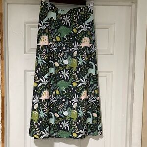 Chic Botanical A-Line Skirt